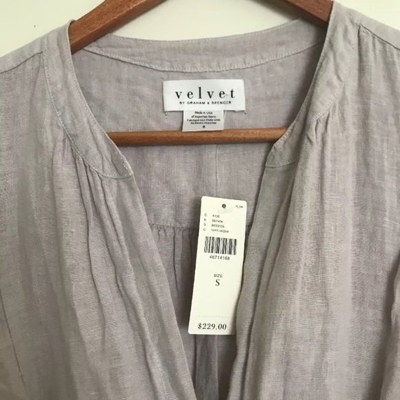 NWT Velvet by Graham & Spencer Linen Jumpsuit - Picture 2 of 8